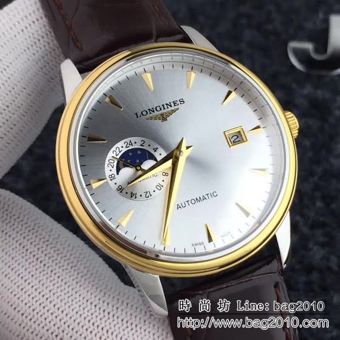 LONGINES浪琴 全自動機械 時尚男士腕表 WSS2474